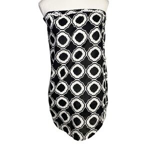 Mud Pie Allison Strapless Cover-Up Black Honeycomb